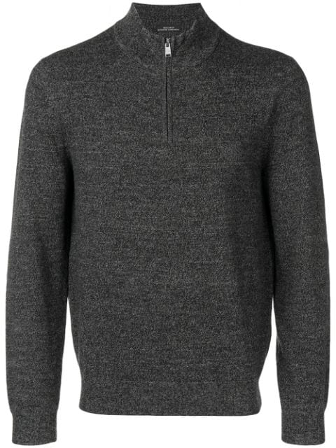 Hugo Boss Boss Quarter-zip Jumper - Grey | ModeSens