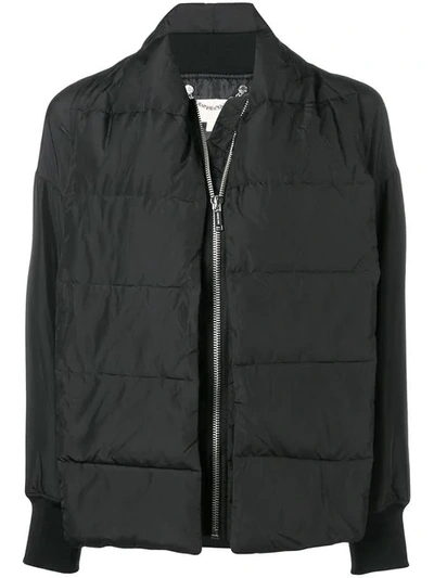 Michael Michael Kors Oversized Bomber Jacket In Black