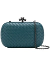 Bottega Veneta Chain Knot Clutch In Blue