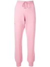 Barrie Knitted Track Pants In Pink