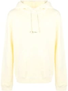 Saint Laurent Hooded Sweatshirt In Yellow