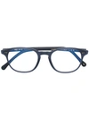 Lgr L.g.r Round Frames Glasses - Blue In Black
