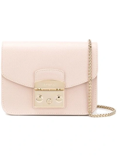 Furla Metropolis Mini Crossbody Bag In Pink