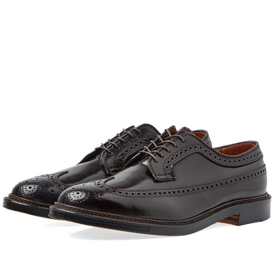 Alden Shoe Company Alden Long Wing Brogue In Burgundy