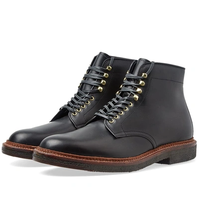 Alden Shoe Company Alden Round Toe Boot In Black
