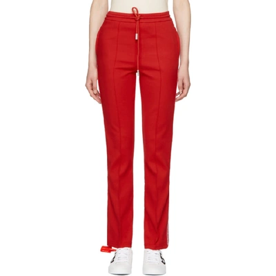 Off-white Red Logo Tape Track Pants