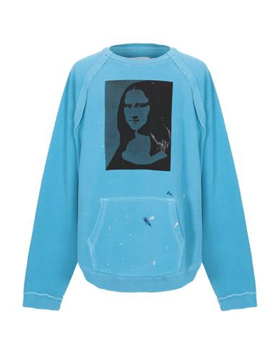 Maison Margiela Sweatshirt In Azure