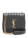 Saint Laurent Medium Vicky Leather Crossbody Bag - Green In New Vert Fonce