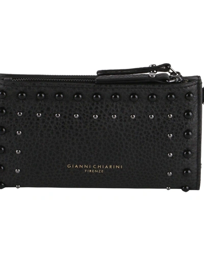 Gianni Chiarini Grained Leather Wallet In Black