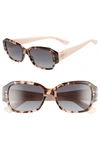 Dior Studs5 54mm Sunglasses - Havana Light Pink