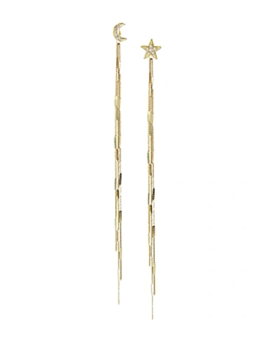 Jules Smith Cosmos Drop Earrings In Gold/clear