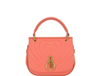 Mulberry Small Amberley Satchel In Coral