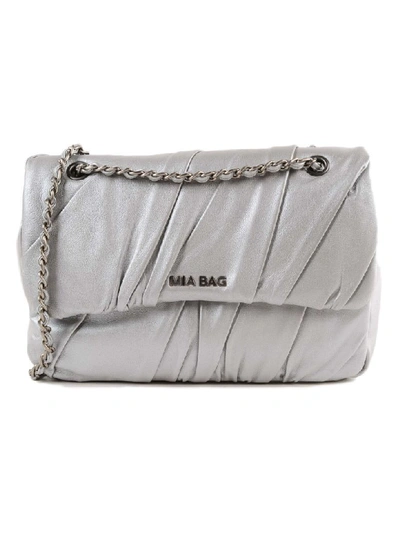 Mia Bag Trac Plisse In Silver