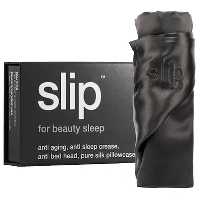Slip Silk Silk Pillowcase - King Charcoal In Grey