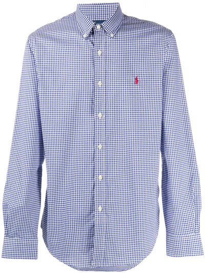 Polo Ralph Lauren Slim Fit Long Sleeve Gingham Checked Button Down Shirt In  Blue/white Gingham | ModeSens