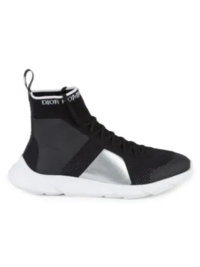 Dior B21 Socks High Top Sneakers In Black | ModeSens