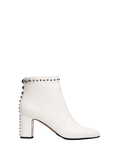 Ninalilou Ankle Boots With Studs In Panna