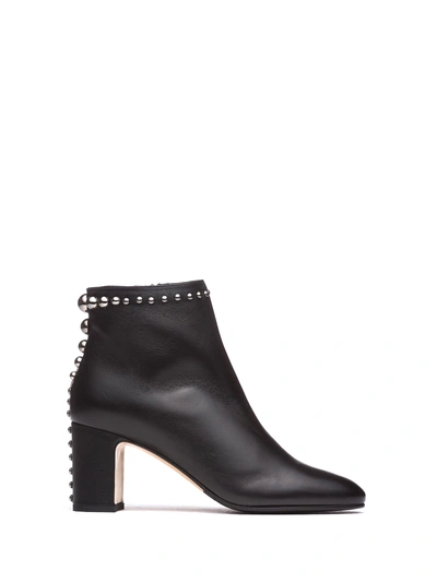 Ninalilou Ankle Boots With Studs In Nero