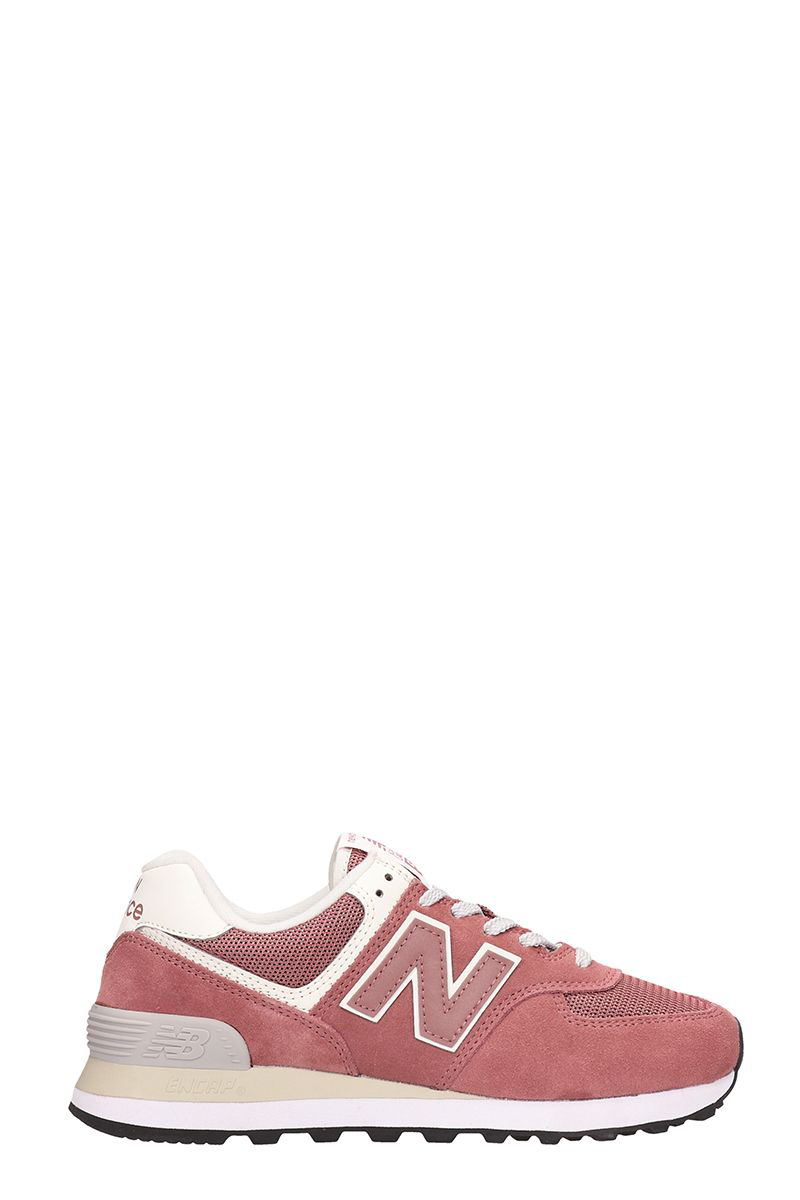 new balance 574 pink suede