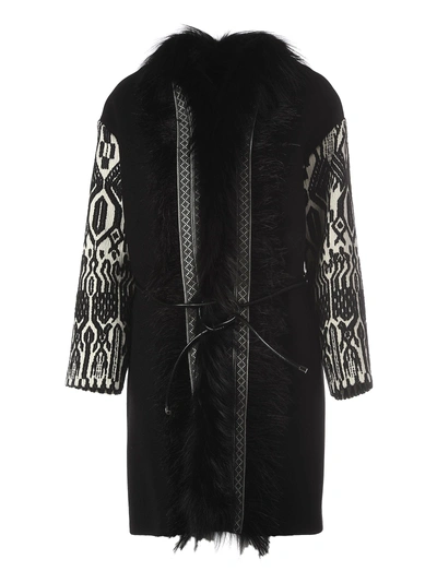 Seventy Wool Black Coat In Nero