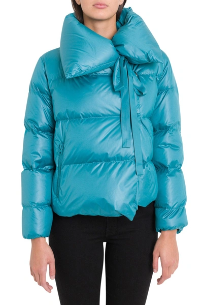 Bacon Clothing Down Jacket With Wide Neck In Azzurro