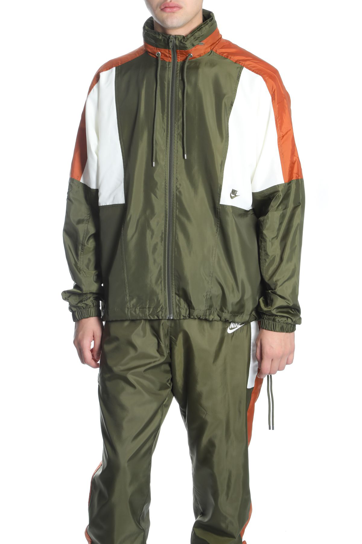 green and orange nike tracksuit