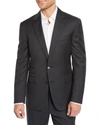 Polo Ralph Lauren Men's Gregory Hand-tailored Wool Serge Suit In Charcoal