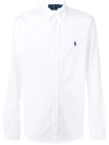 Polo Ralph Lauren Classic Shirt With Embroidered Logo In White