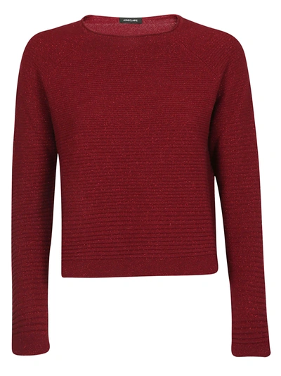 Anneclaire Classic Sweater In Rosso Scuro