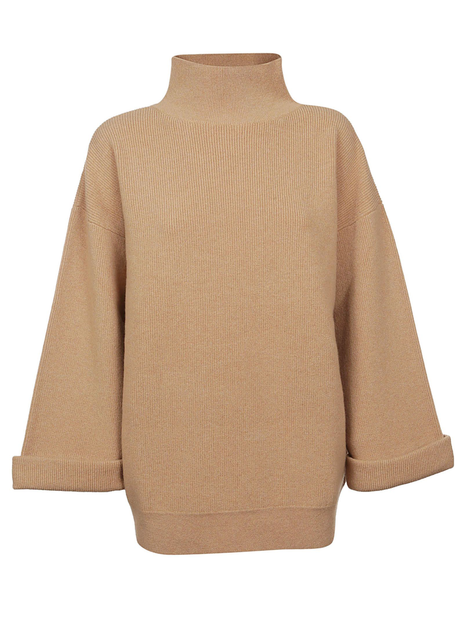 camel oversized sweater