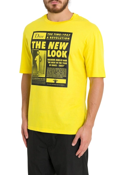 Dior Homme The New Look Tee In Giallo | ModeSens
