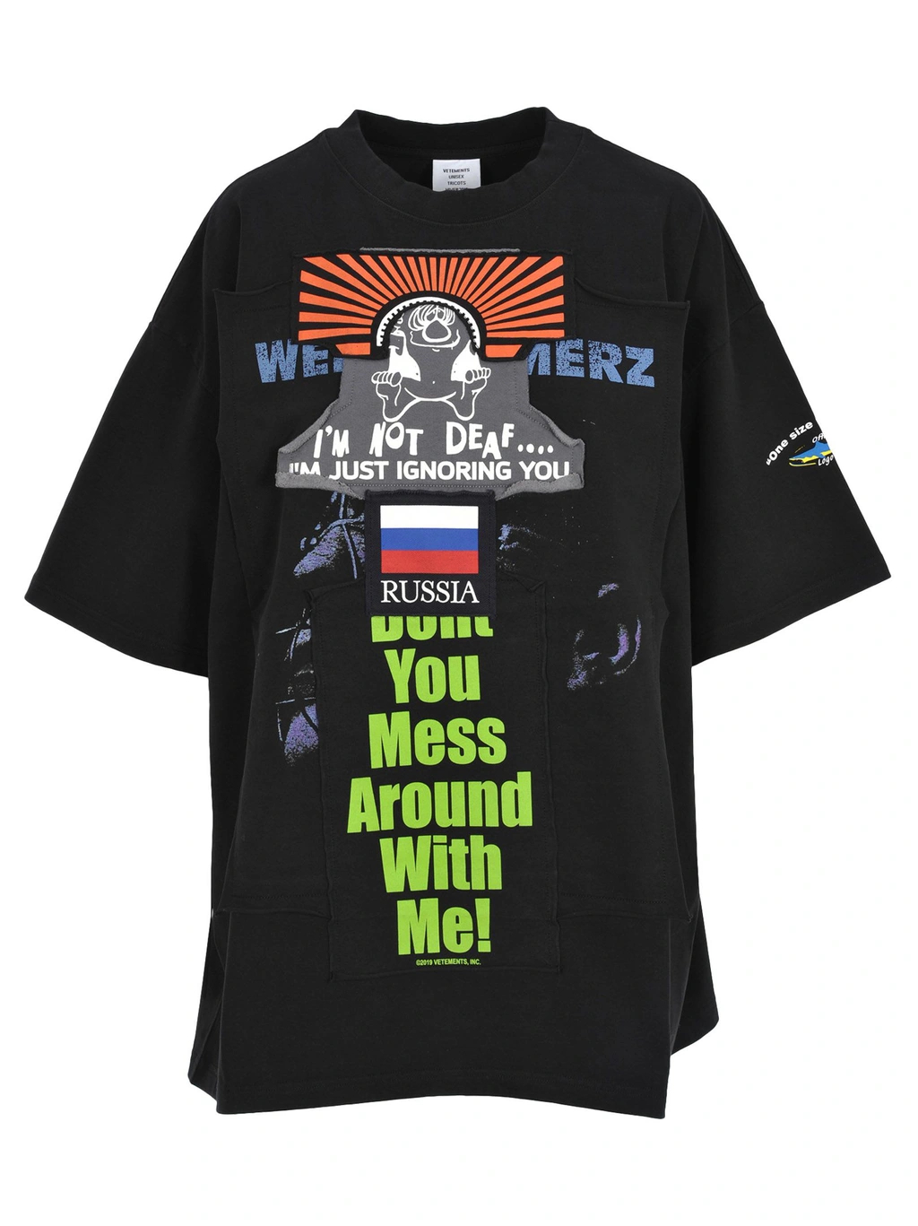 Vetements 18AW RUSSIA PATCHWORK Tシャツ 9978312?w=1024