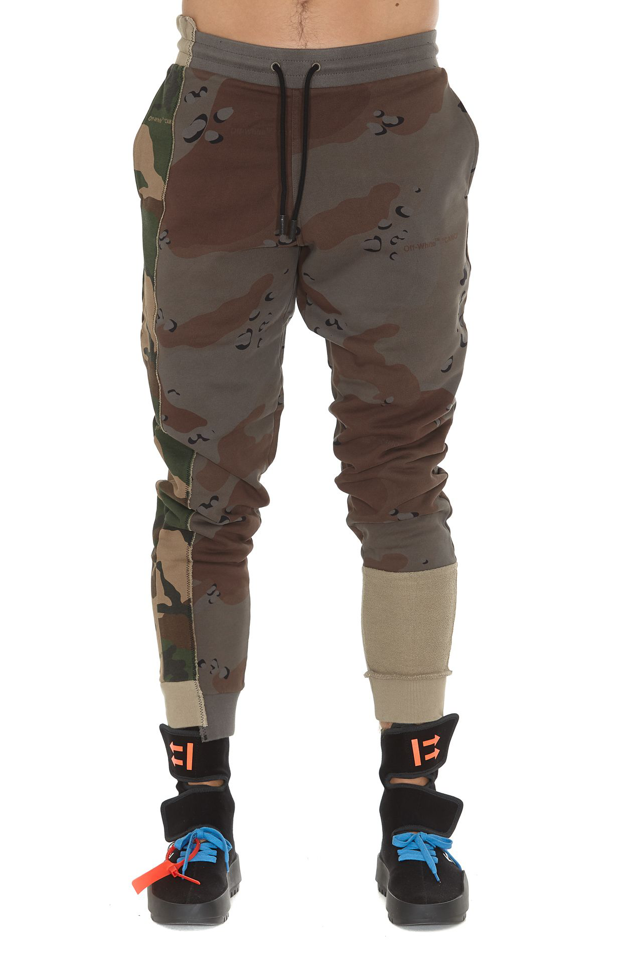off white camo joggers