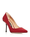 Sergio Rossi Women's Pointed Toe Pumps In Ruby