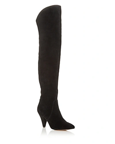 Kurt Geiger Women's Violet Over-the-knee Boots In Black Suede