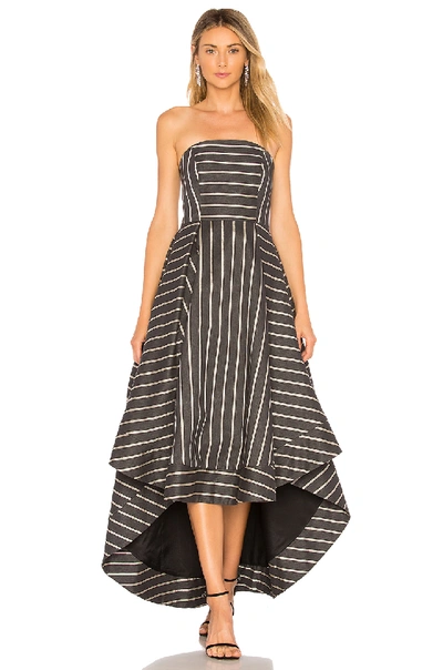 C/meo Collective Moments Apart Gown In Navy Stripe