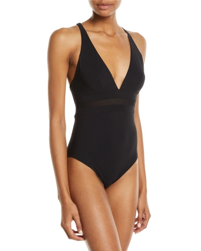 Shan Do You Think I'm Sexy Strappy One-piece Swimsuit In Black