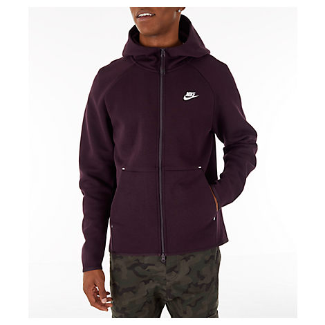 Nike Men's Sportswear Tech Fleece Full-zip Hoodie, Purple | ModeSens