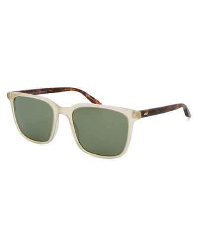 Barton Perreira Men's Heptone Two-tone Acetate Sunglasses In White/brown