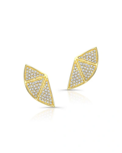 Ron Hami 14k Diamond Fan Earrings