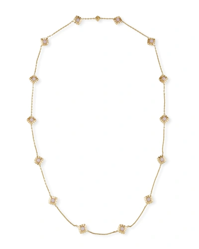 Miseno Pink Opal Station Necklace In 18k Gold