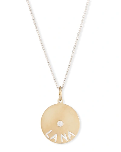 Sarah Chloe 14k Mimi Diamond & Name Pendant Necklace In Gold