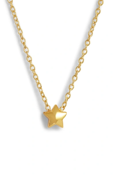 Gorjana Adjustable Star Pendant Necklace In Gold