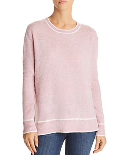 C By Bloomingdale's Tipped Cashmere Sweater - 100% Exclusive In Marled Pink