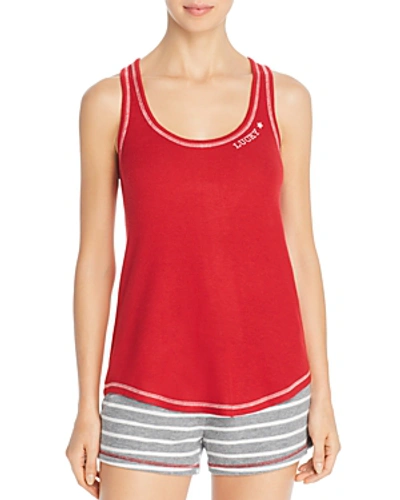 Pj Salvage On Holiday Racerback Lounge Tank In Red