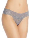 Cosabella Never Say Never Cutie Low-rise Thong In Platinum