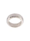 Werkstatt:münchen Textured Ring In Silver