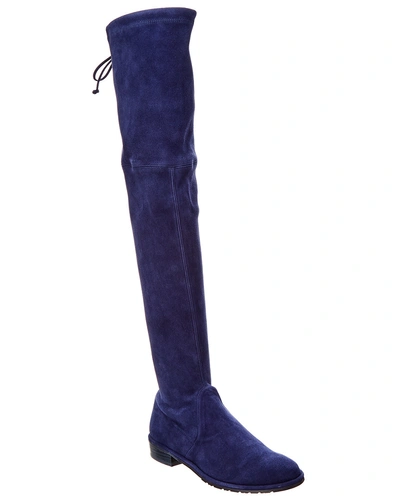 Stuart Weitzman Suede Over In Blue