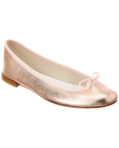 Repetto Cendrillon Leather Ballerina Flat In Metallic