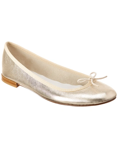 Repetto Cendrillon Leather Ballerina Flat In Metallic